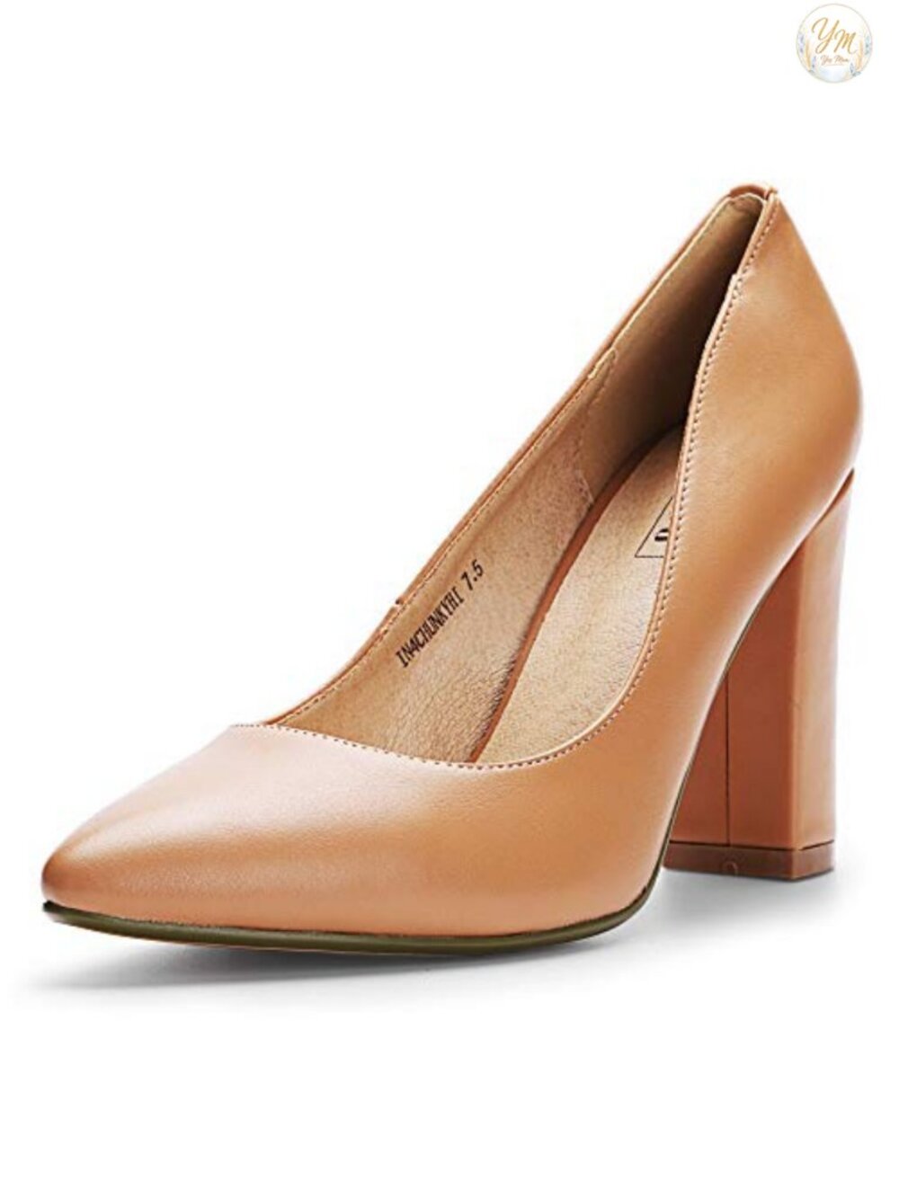Women's Chunky High Heel Pumps Pointed Toe Closed Heels Dress Shoes